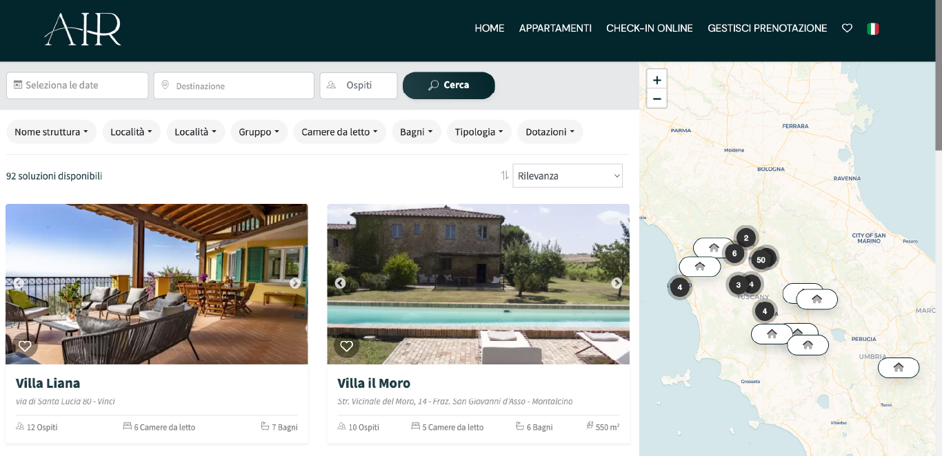 Amazing Italian Retreats gestione affitti brevi 